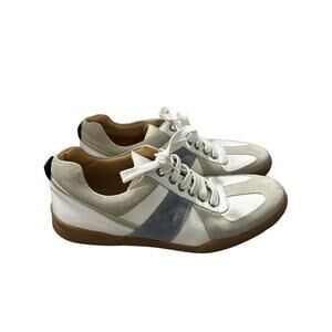 George Brown Bilt Men's Morgan Oxford‎ Sneaker Shoes Sz 10 in White/Cement